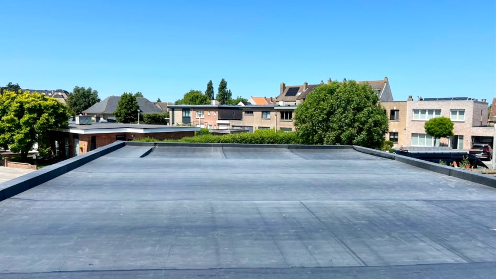 Plat dak roofing en bitumen
